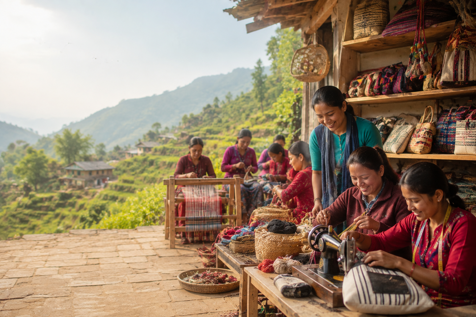 Women's cooperative weaving